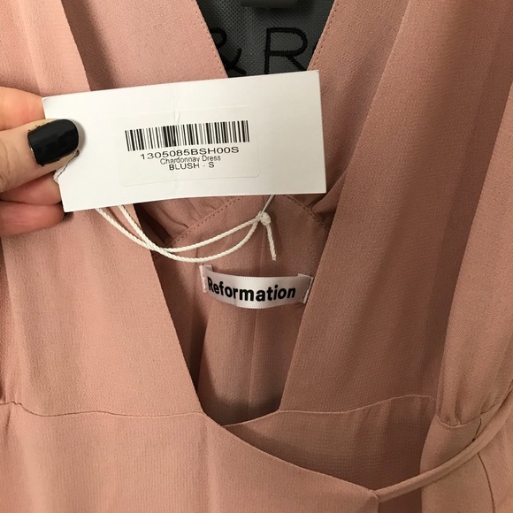 NWT Reformation Chardonnay dress, small, blush - Picture 5 of 7